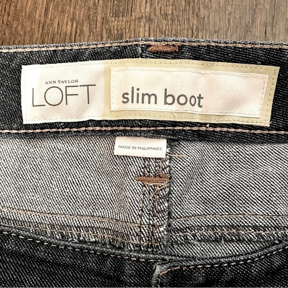 LOFT Slim Boot Cut Jeans - Picture 4 of 8